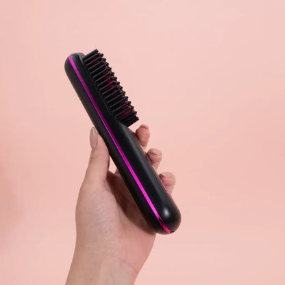 Cepillo Alisador Eléctrico 2 en 1 - Cabello Liso Sin Frizz