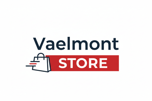 Logo Vaelmont Store con fondo transparente